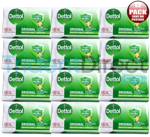 12x Detol Original Antibacterial Body Soap 60g BULK BUYS
