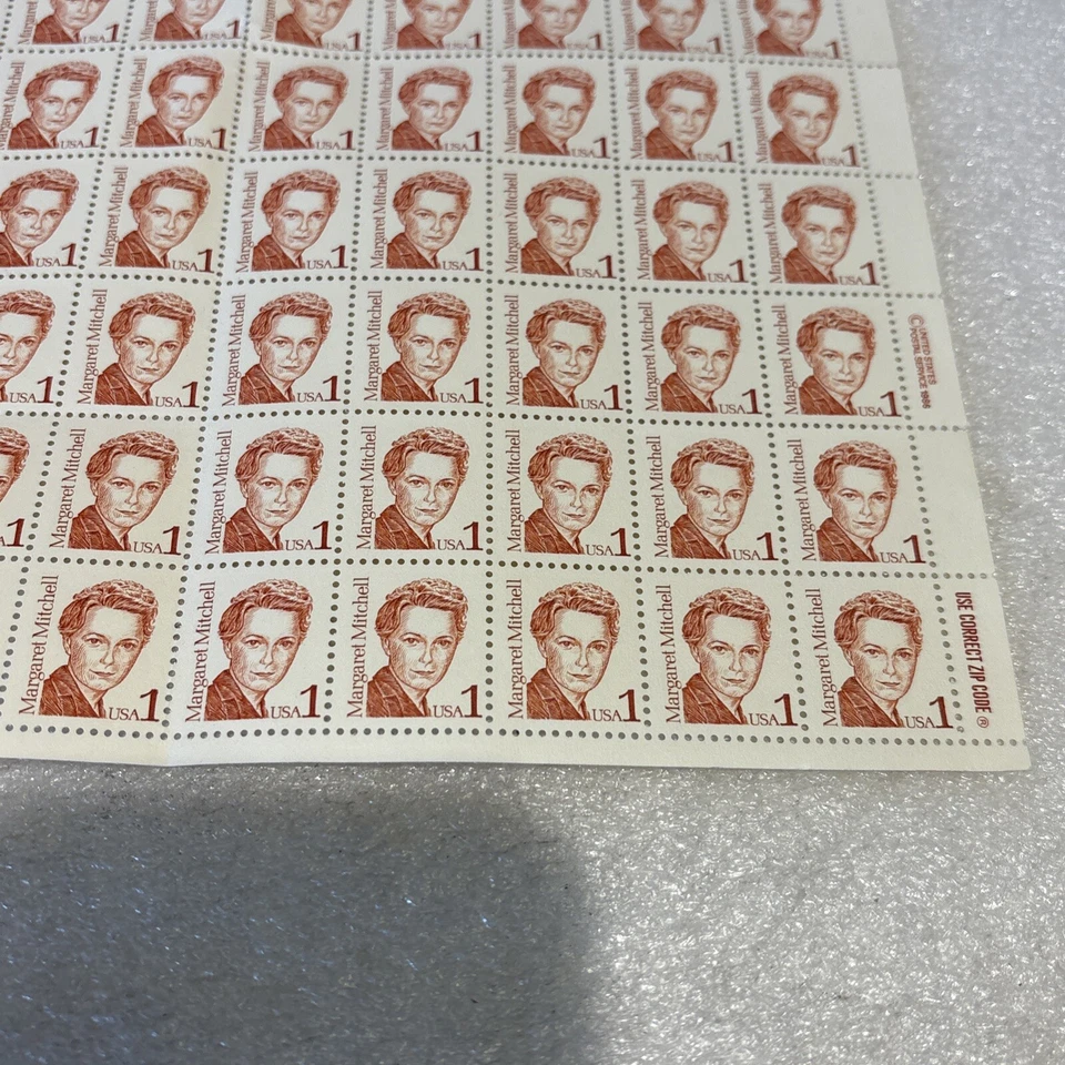 Scott #2168 Margaret Mitchell Gone With the Wind Plate Block of 97 Stamps - Image 3 of 4