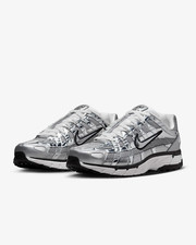 Nike P-6000 New Metallic Silver Men's Sneakers Size 9 US CN0149-001
