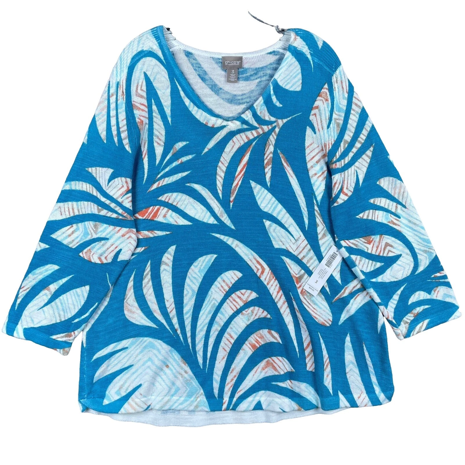 Chico's Suéteres para mujer floral de algodón