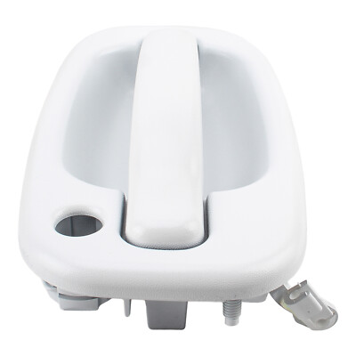 Painted Olympic White Door Handle Set – Exterior, 4-Piece For 1999-2007 Silverado