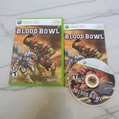 Blood Bowl (Microsoft Xbox 360, 2010) With Manual Tested Working