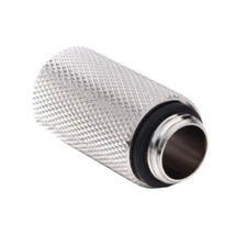 Bitspower G1/4" 30mm Male to Female Extender - Silver Shining