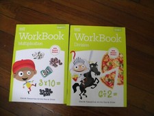 2 Brand New -3rd Grade/Grade 2-3 MATH WORKBOOKS-Multiplication Division- L K