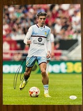 Aston Villa Jack Grealish Autographed Signed 11x14 Photo JSA COA #1