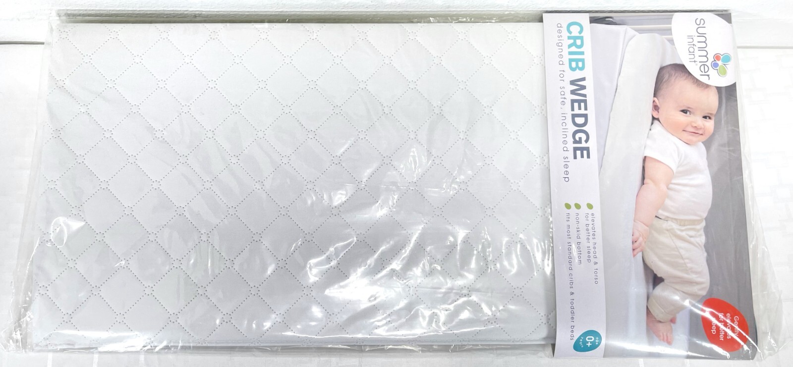 summer infant Crib Wedge 27 in x 17" x 2.5 inch safe inclined sleet pad