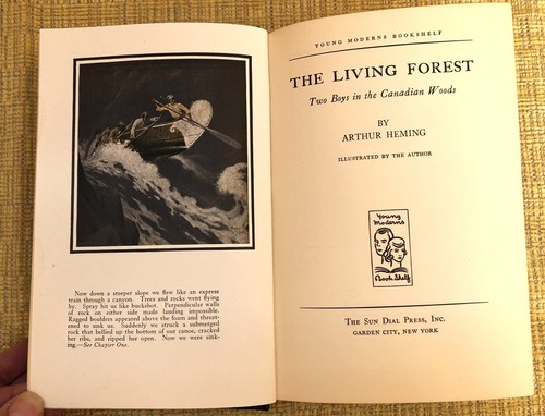 Vtg The Living Forest By Arthur Heming Sun Dial Press Young Moderns Bookshelf - Imagen 6 de 12