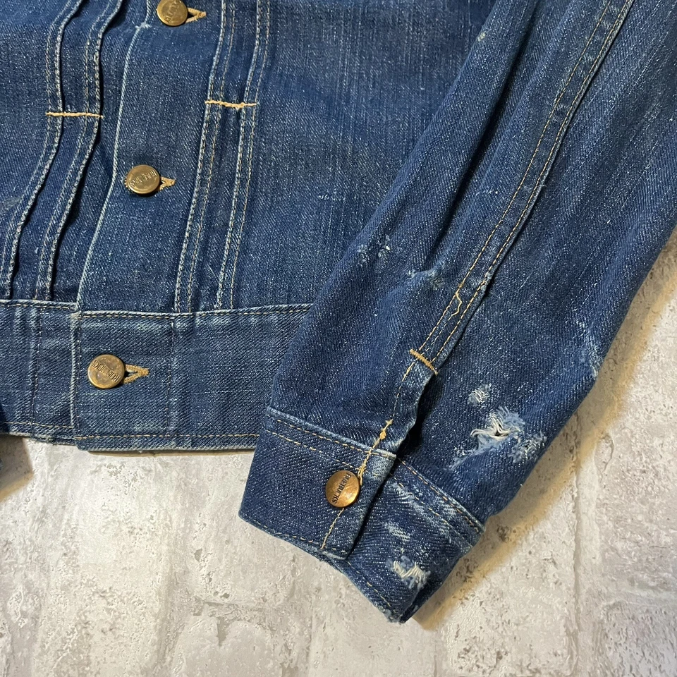 Chaqueta vaquera plisada tipo II con ribete Roebucks Sears años 50 y 60 AW1 Foto 2 de 4