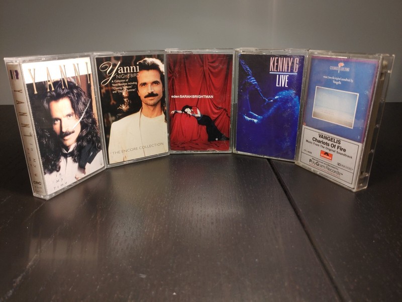 6 Cassette Tape Bundle - Sarah Brightman, Kenny G, Yanni, Vangelis
