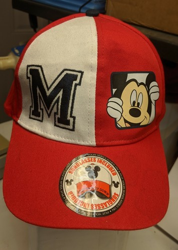 Disney Mickey Mouse Hat Cap Kids With Flip Visor Sun Glasses New With Fs Ebay