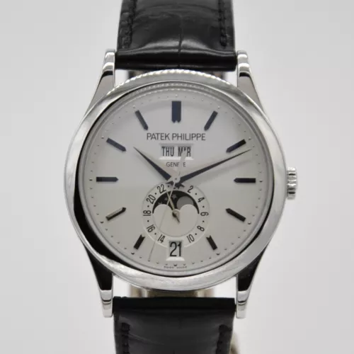 Patek Philippe Annual Calendar 18k White Gold 38mm 5396G Leather Automatic