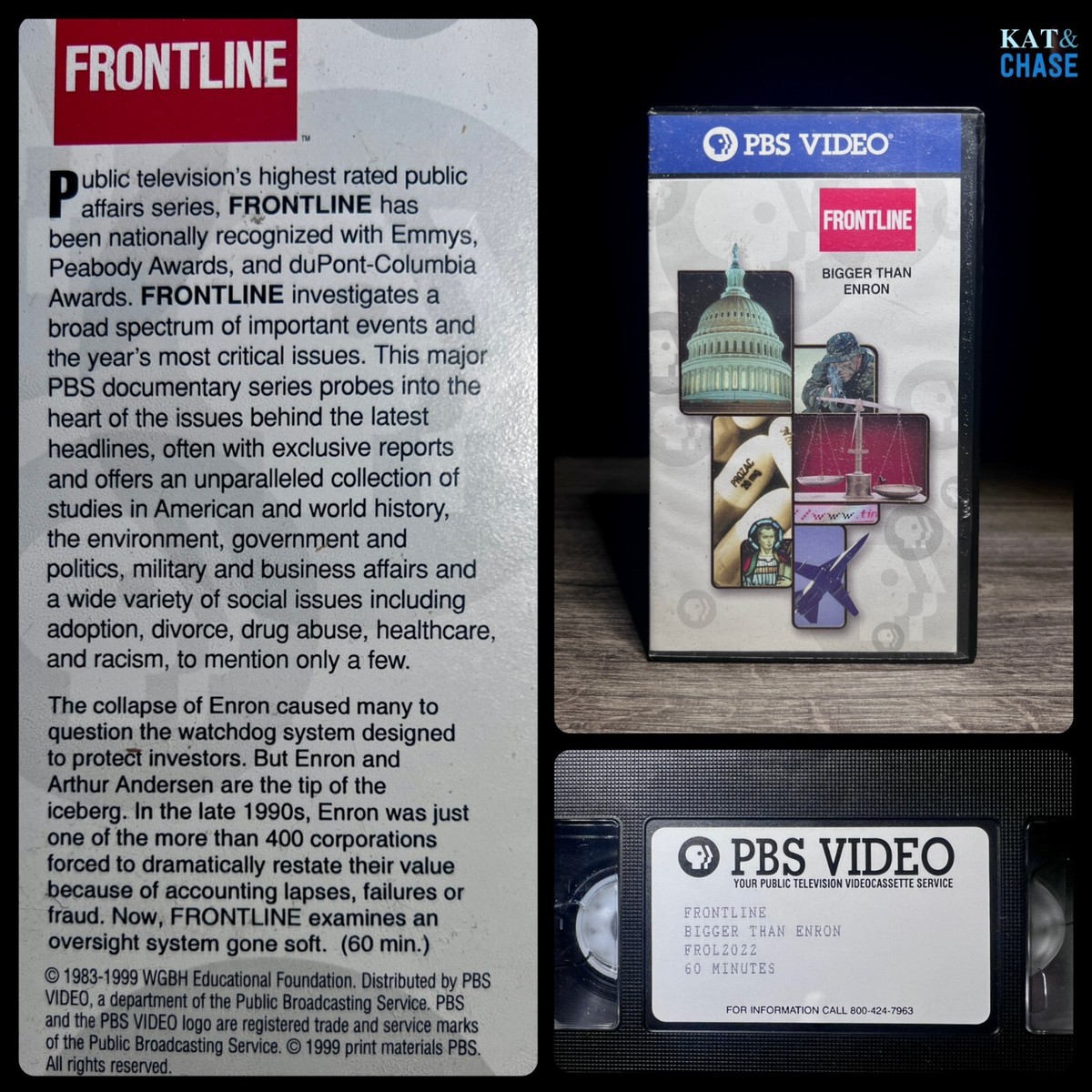 PBS Video Frontline - Bigger Than Enron VHS Tape w/ Case