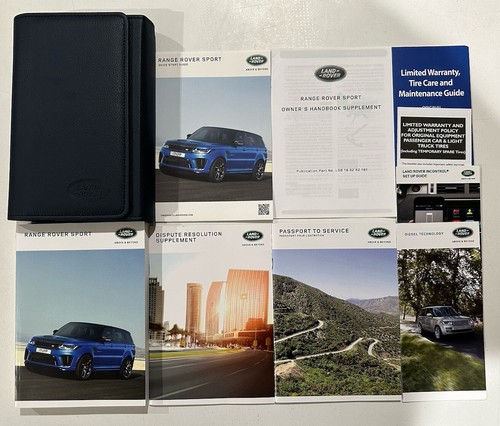 2018 Land Rover RANGE ROVER SPORT Owners Manual Handbook Set & Case ...