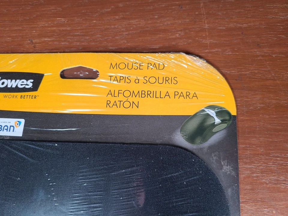 Fellowes Microban® 8" x 9" Mouse Pad Black New In Sealed Package - Image 3 of 4