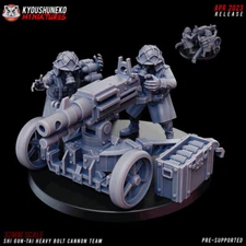 Heavy Bolt Cannon Team - Kyoushuneko Miniatures Shi Gun Tai Death Korps
