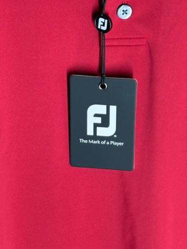 FOOTJOY FJ XL Golf Shirt Polo Short Sleeve Scarlet red - 1926 Logo - Picture 4 of 7