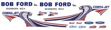 BOB FORD 2013 MUSTANG COBRA JET NHRA 1/64th HO Scale Slot Car WATERSLIDE DECALS