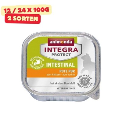 Animonda Integra Protect Intestinal Katzen Nassfutter Diätfutter Pute 12/24x100g
