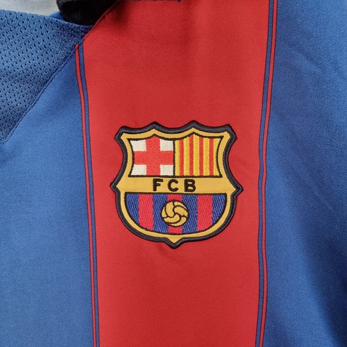 Vintage Nike Barcelona FC Home Shirt Mens Large Blue Red 2003 2004 Football - Picture 2 of 11