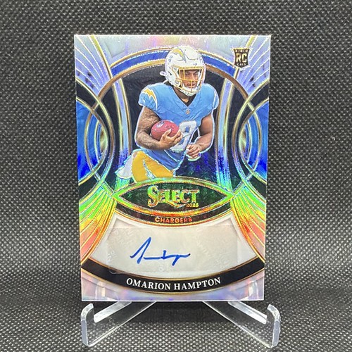 Panini 2025 Select Football Rookie Signatures Omarion Hampton Chargers #RSI-OHN