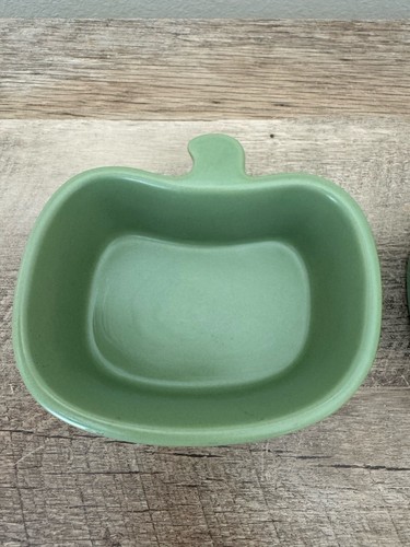 Chantal Ramekins Apple Green Pumpkin Set Of 2 Fall Kitchen Baking - Picture 3 of 10