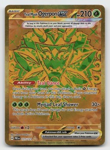 Pokemon Teal Mask Ogerpon ex - 177/131 Hyper Rare SV: Prismatic Evolutions NM