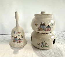 International China Heartland Potpourri Candle and 10th Anniversary Bell Decor