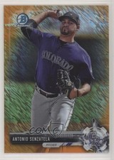 2017 Bowman Mega Box Orange Refractor 23/25 Antonio Senzatela #BCP27 b9e