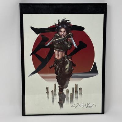 Tenchu Ayame Framed Art Print 12x9 Ninja Video Game Wall Decor