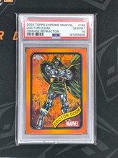 2025 Topps Chrome Marvel #148 DOCTOR DOOM Orange Refractor /25
