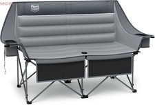 Timber Ridge Double Camping Chair, Heavy Duty Outdoor Folding Camp Couch, 600 P