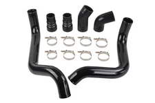 Polished Aluminum 3" Intercooler Pipe & Boot Kit Fit for 2002-2004 GM 6.6L Black