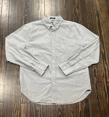 Pendleton Thomas Kay Lowell Shirt Men s Large Gray Blue Blend Cotton 