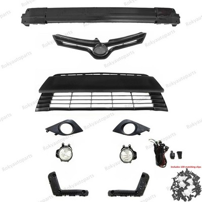For Corolla 2014-2016 L LE C CE Front Grille Bumper Reinforcement Fog Lights Kit