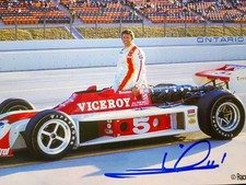 MARIO ANDRETTI Hand Signed Autograph 4X6 Photo -- INDY RACE CAR LEGEND DRIVER