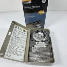 GE 24 Hour 15145 Indoor Heavy Duty Mechanical Time Switch 120VAC/60Hz New