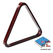 Solid Wood Pool Ball Rack Billiard Ball Triangle Rack, Pool Table Ball Burgundy
