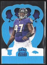 2014 Panini Crown Royale #120 Timmy Jernigan Blue Holofoil #/199 Ravens (WB)