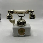 VINTAGE Avon French Telephone Milk Glass Decanter