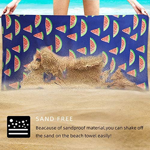 Microfiber Beach Towel Set Oversized Large Quick Dry Soft 2 Pack Watermelon