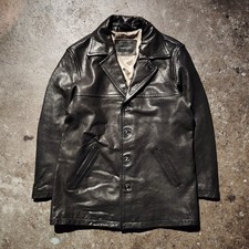 ADAM ET ROPE Sheepskin Leather Car Coat M Black Used