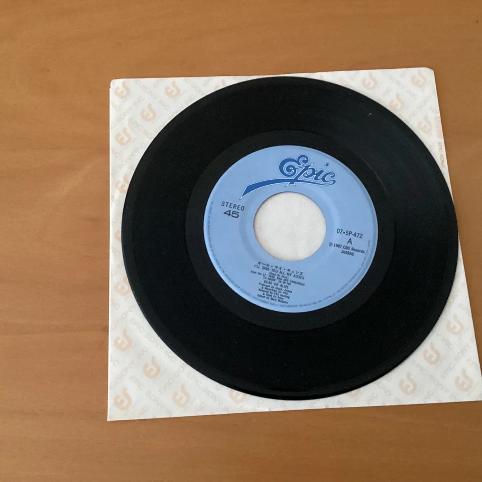 DEAD OR ALIVE I’LL SAVE YOU ALL MY KISSES JAPAN 7 INCH 07-5P-472 - Image 4 of 4