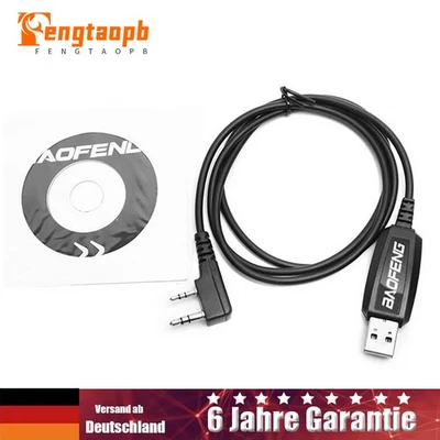 MARKENLOS Walkie Talkie USB Programmierkabel Mit CD Für Baofeng BF-888S UV-5R UV-3R Radio