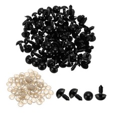 12mm Sicherheitsaugen 130Pcs Kunststoff-Baste...