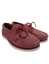 AIGLE Mocassins Dames Chaussures T EU 37 rouge style décontracté