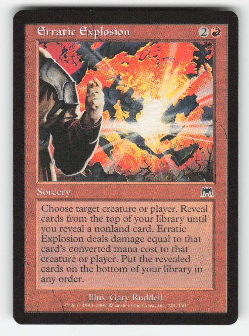 2002 Erratic Explosion Onslaught 201 MTG