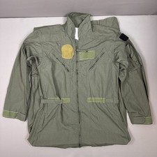 Vintage US Military Flight Suit Mens 46 Long Green Flyers Coveralls Pilot 90s