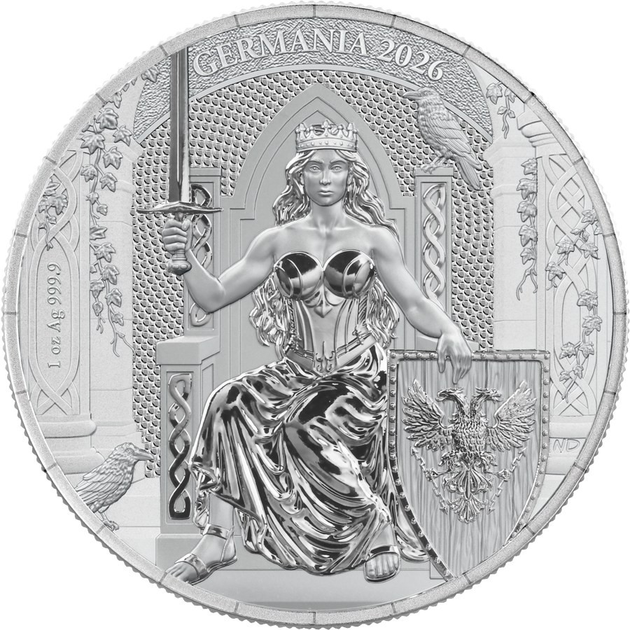 2026 Germania Mint Lady Germania 1 oz Silver Bullion Coin w/ COA