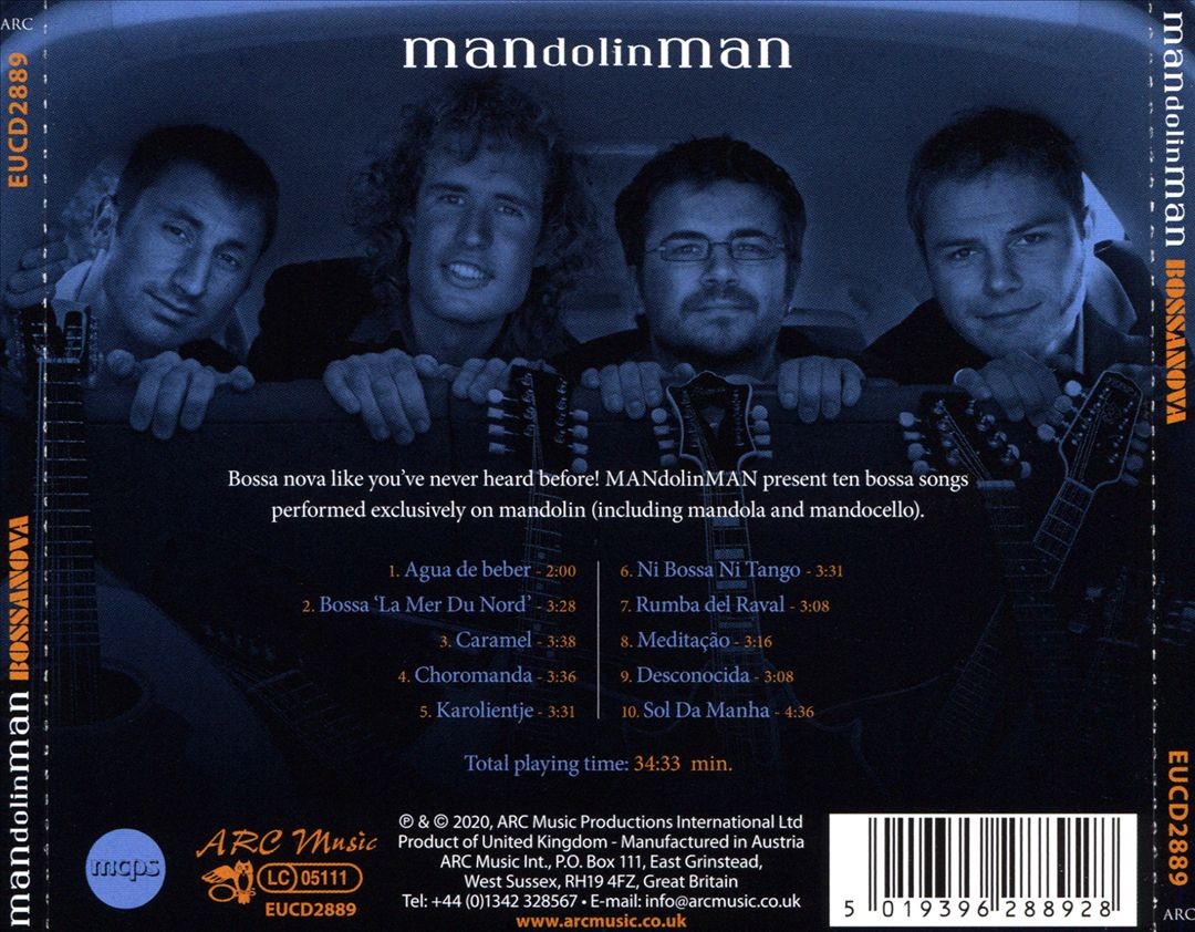 Mandolinman Bossanova New Cd