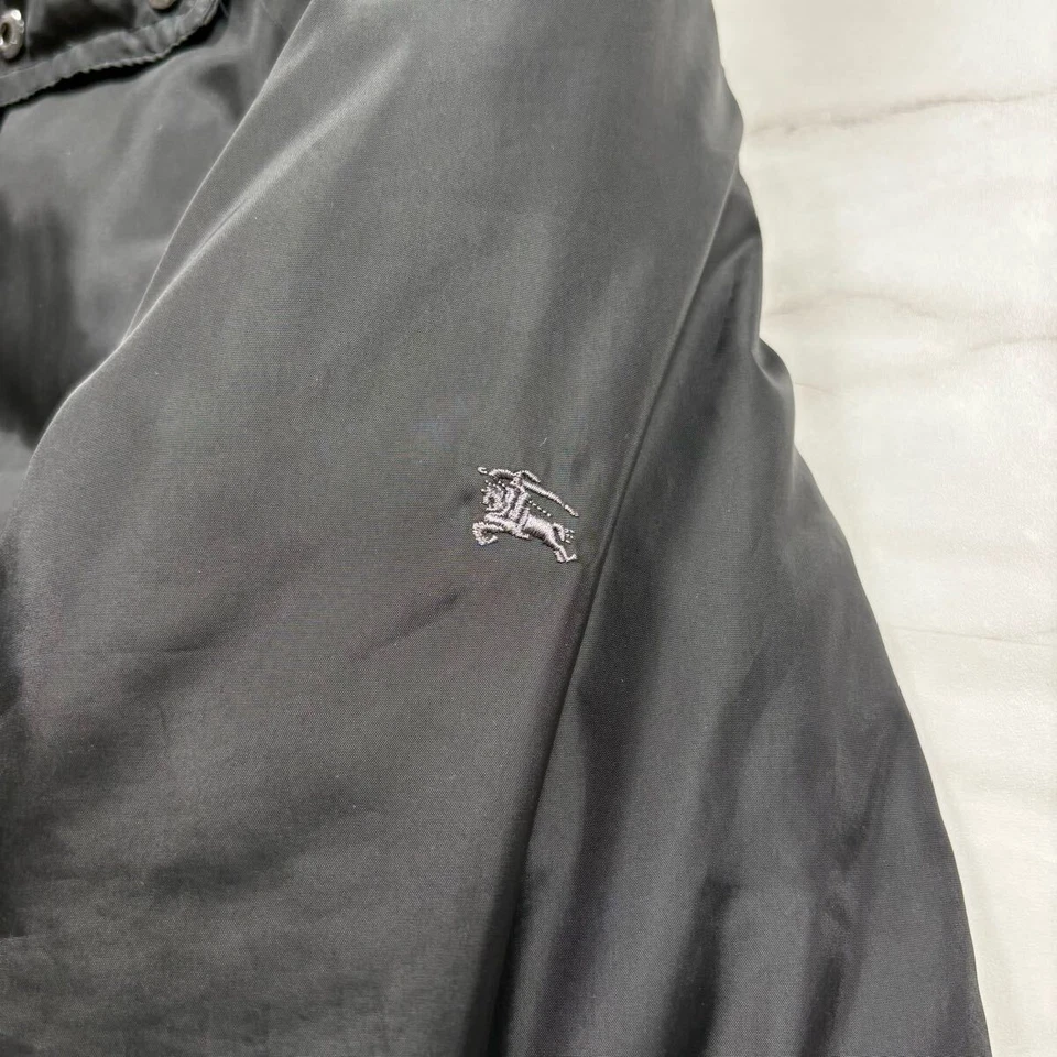 Burberry Black Label Down Jacket Men's L Black with Fur Hood - Image 4 of 4